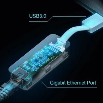 TP-Link - UE300 - USB3.0 TO GIGABIT ETHERN ADAPT ADAP 1 USB 3.0 & 1PORT ETHERN