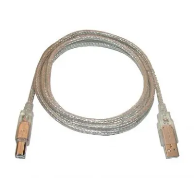 Cyber Power - USB-2AB20-SS - 2 Meter (6'5") High Speed USB 2.0 Peripheral Cable - Silver with Silver Connectors