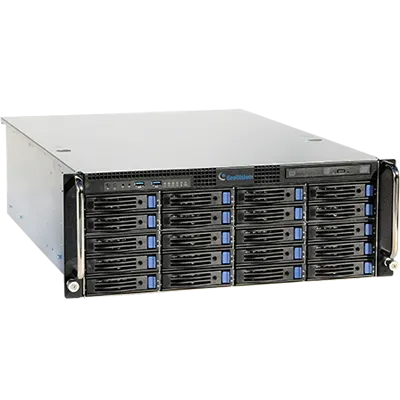 Geovision - UVS-NVR-NU704-SHORT - UVS Ultra 4U 4 Bay VMS i7 32CH Short