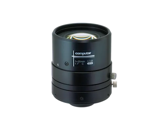 Computar - V2518FIC-MPYIR - 12MP 1.1" 25mm F1.8 IR Corrected Ultra-low Distortion Lens (C-Mount)