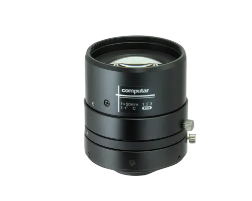 Computar - V5020FIC-MPYIR - 12MP, 1.1" 50mm F2.0, 3.45um IR Corrected Ultra-low Distortion Lens (C-Mount)