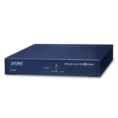 Planet - VC-234 - 100/100 Mbps Ethernet (4-Port LAN) to VDSL2 Bridge - 30a profile