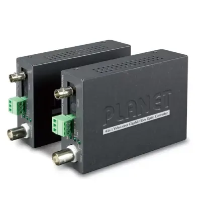 PLANET - VF-101G-KIT - 1-Channel 4-in-1 Video over Gigabit Fiber Bundle Kit (VF-101G-T + VF-101G-R)