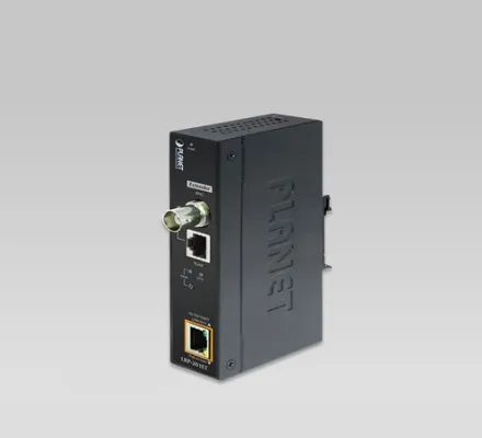 Planet - LRP-201ET - Industrial 1-Port 10/100/1000T Ultra PoE + 1-Port Coax/UTP Long Reach PoE Extender (-20~70°C)