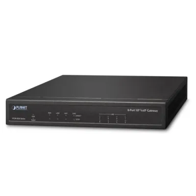 PLANET - VGW-820FS - 8-Port SIP VoIP Gateway (8*FXS): IETF SIP 2.0, T.38/T.30, STUN/Outbound Proxy