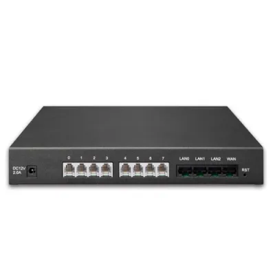 PLANET - VGW-820FS - 8-Port SIP VoIP Gateway (8*FXS): IETF SIP 2.0, T.38/T.30, STUN/Outbound Proxy