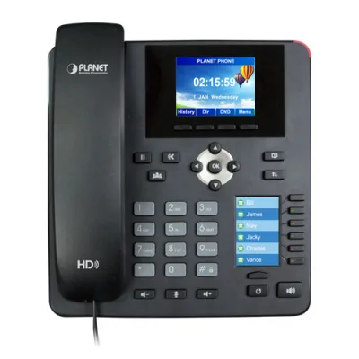 Planet - VIP-2140PT - High Definition Color PoE IP Phone with Dual Display