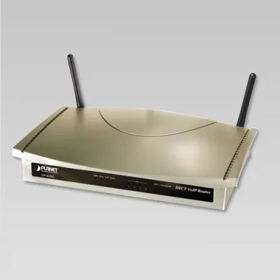 PLANET - VIP-462DG - 802.11g WiFi DECT/VoIP Router (SIP) - two voice channel