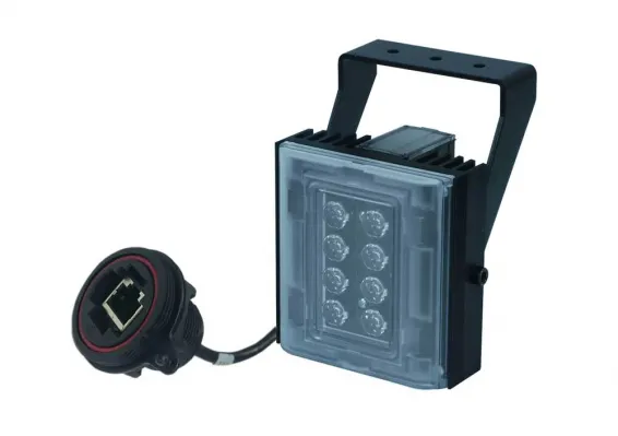 GJD - VM-CW-IP - Medium Range White Light LED Clarius IP Enabled PoE+ (.at) Illuminator
