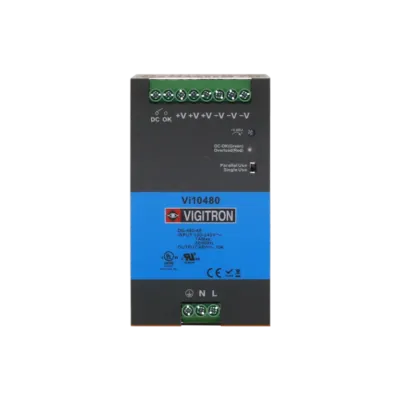 Vigitron - Vi10480 - DIN Rail Power Supply, Hardened, 56VDC / 480W, 90-240 VAC Input 