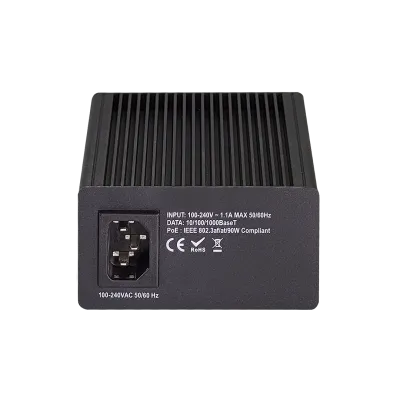 Vigitron - Vi22001U - 1- Port MaxiiPower af/at/bt 90W PoE Midspan w/ built in power supply