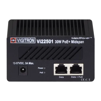 Vigitron - Vi22501 - 1-Port MaxiiPower™ af/at 30W Midspan, 12-48VDC input