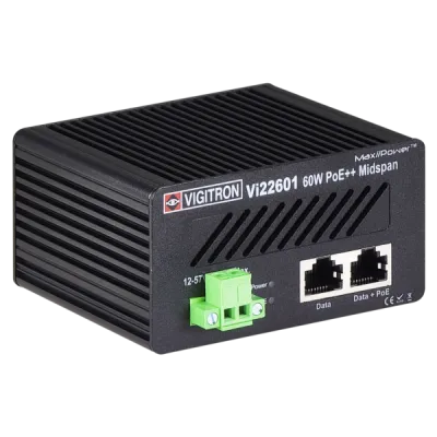 Vigitron - Vi22601 - 1-Port MaxiiPower™ af/at 60W Midspan, 12-48VDC input
