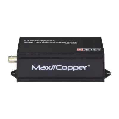 Vigitron - Vi2601 - 1-Port MaxiiPower Ethernet Extender over Coax, af/at 30W Midspan w/built-in power supply