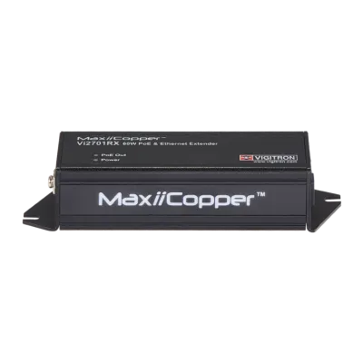 Vigitron - Vi2701RX - 1-Port MaxiiCopper Ethernet Extender over UTP RX, af/at 72W PoE Midspan