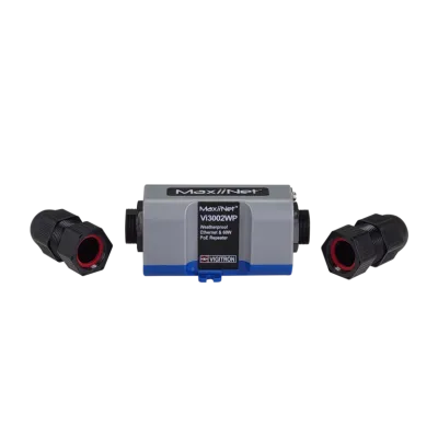 Vigitron - Vi3002WP - 10/100 MaxiiNet™ Ethernet & af/at 60W PoE Repeater, Hardened, IP67 Weatherproof