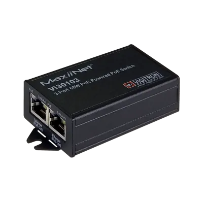 Vigitron - Vi30103 - 3-Port MaxiiNet 10/100 af/at 60W PoE Switch & Repeater