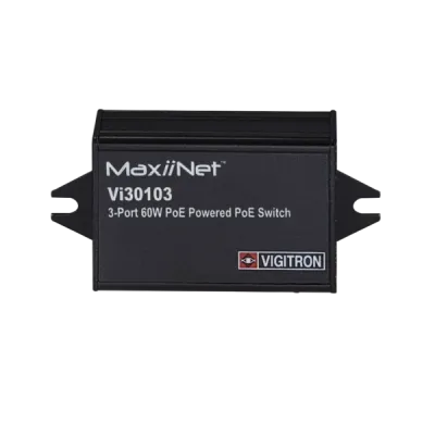 Vigitron - Vi30103 - 3-Port MaxiiNet 10/100 af/at 60W PoE Switch & Repeater