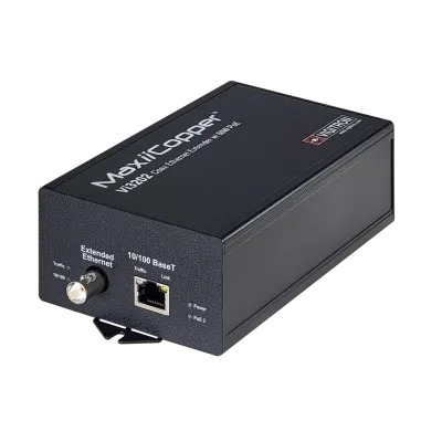 Vigitron - Vi3202 - 1-Port MaxiiPower Ethernet Extender over Coax, af/at 60W PSE, powered by 24VDC/AC