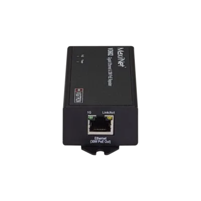 Vigitron - Vi3602 - 10/100/1G MaxiiNet Ethernet & af/at 30W PoE Repeater/PSE, Powered by PoE/12VDC/48VDC