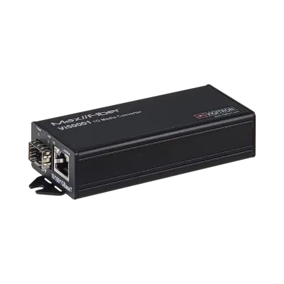 Vigitron - Vi50001 - 1-Port MaxiiFiber 100/1G Ethernet Media Converter powered by PoE/12VDC