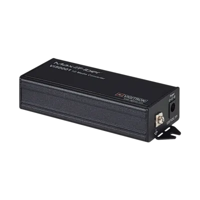 Vigitron - Vi50001 - 1-Port MaxiiFiber 100/1G Ethernet Media Converter powered by PoE/12VDC