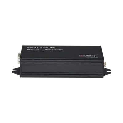 Vigitron - Vi50001 - 1-Port MaxiiFiber 100/1G Ethernet Media Converter powered by PoE/12VDC