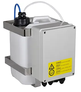 VideoTec - WASPT0V5L5M00 - Tank 5l (1.3gal), IN 230Vac-24Vac-120Vac washer pump delivery up to 5m (16ft)