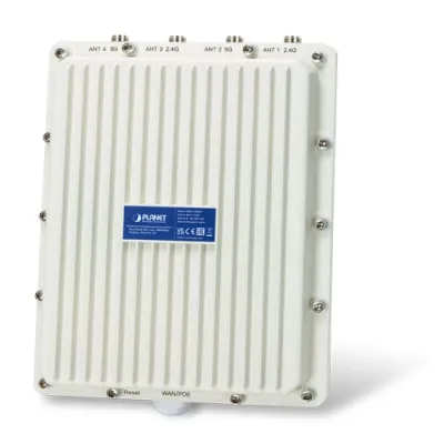 Planet - WDAP-1800AX - IP67 Wi-Fi 6 802.11ax, Dual Band 1800Mbps Outdoor Wireless AP (802.3at PoE+ PD, 4 x N-Type connector, 20KV surge protection, -40 to 70C