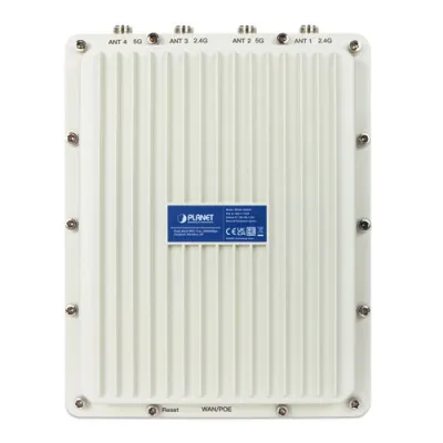 Planet - WDAP-3000AX - Dual Band 802.11ax 3000Mbps Outdoor Wireless AP (IP67, 802.3at PoE+, 4 x N-type connector)