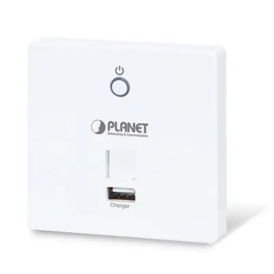 Planet - WDAP-W750E - 750Mbps 802.11ac In-wall Wireless Access Point with USB Charger