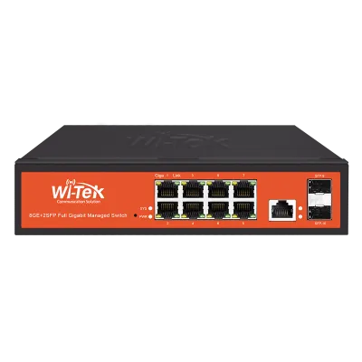Wi-Tek - WI-MS310GF - 8GE+2SFP uplink Full Giga SNMP Managed Ethernet Switch