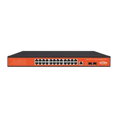 Wi-Tek - WI-MS326GF - 24GE+2SFP uplink Full Giga SNMP Managed Ethernet Switch