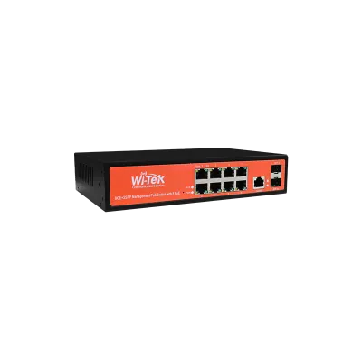 Wi-Tek - WI-PMS310GF-Alien - 8GE+2SFP managed 24V-48V Auto-detect PoE Switch