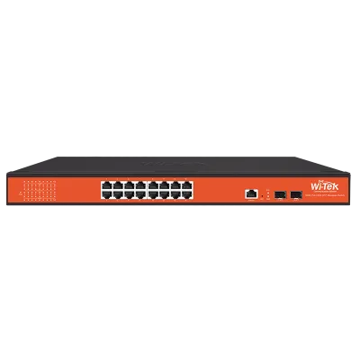 Wi-Tek - WI-PMS318GFR - 16GE+2SFP uplink Full Giga SNMP managed 24V Reverse PoE Switch