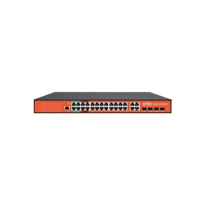 Wi-Tek - WI-PMS328GF-Alien - 24GE+4Combo SFP managed 24V-48V Auto-detect PoE Switch