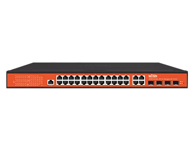 Wi-Tek - WI-PMS328GF - 24GE+4Combo SFP Full Giga 802.3af/at PoE Switch with 24Port PoE (Project model Delivery time 3weeks)