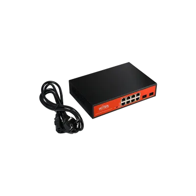 Wi-Tek - WI-PS310GF - 8GE+2SFP uplink Full Giga 802.3af/at PoE Switch with 8Port PoE