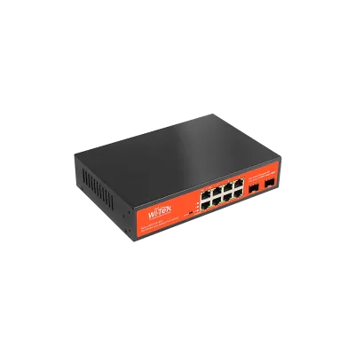 Wi-Tek - WI-PS310GF-Alien - 8GE+2SFP Unmanaged 24V-48V Auto-detect PoE Switch
