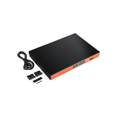 Wi-Tek - WI-PS318GF - 16GE+2SFP uplink Full Giga 802.3af/at PoE Switch with 16Port PoE