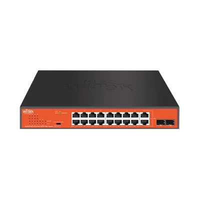 Wi-Tek - WI-PS318GFH - 16GE+2Combo SFP PoE Switch with 16Port PoE