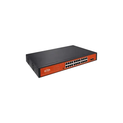 Wi-Tek - WI-PS326GFH - 24GE+2SFP PoE Switch with 24Port PoE