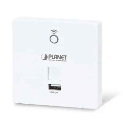 Planet - WNAP-W2200UE - 300Mbps 802.11n In-Wall Wireless Access Point w/ USB Charger