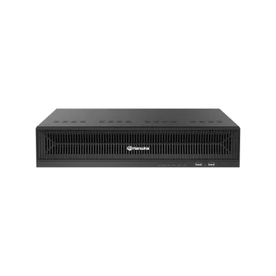 Hanwha - WRN-1632S-30TB - 2U WAVE PoE NVR (Intel based) with 4 Professional licenses, 30TB RAW, supports: 32 channels with 16 PoE/PoE+ ports (PoE Budget 200W), Wisenet WAVE pre-installed, H.264/H.265/MJPEG, 4 fixed internal SATA HDDs (10TB max per HD