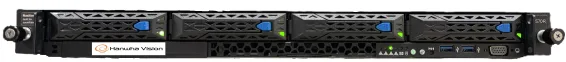 Hanwha - WRR-P-E201L-64TB - 1U Wisenet WAVE Network Video Recorder with 4 Professional licenses, Wisenet WAVE pre-installed, 64TB raw (43TB usable after disk formatting & RAID 5 configuration), 470 Mbps recording B/W, 4 HDD Bay (3.5"), Intel Xeon E23