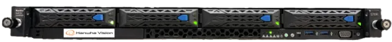 Hanwha - WRR-P-E201W-80TB - 1U Wisenet WAVE Network Video Recorder with 4 Professional licenses, Wisenet WAVE pre-installed, 80TB raw (54TB usable after disk formatting & RAID 5 configuration), 470 Mbps recording B/W, 4 HDD Bay (3.5"), Intel Xeon E23