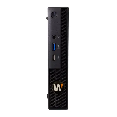 Hanwha - WRT-P-3104MW-1TB - Micro form factor Wisenet WAVE Network Video Recorder with 4 Professional licenses, Wisenet WAVE pre-installed, 1TB raw, 45 Mbps recording B/W, (1) M.2 SSD, (14th Gen) Intel Core i3, 8GB RAM, 256 GB SSD OS Drive, Windows 1