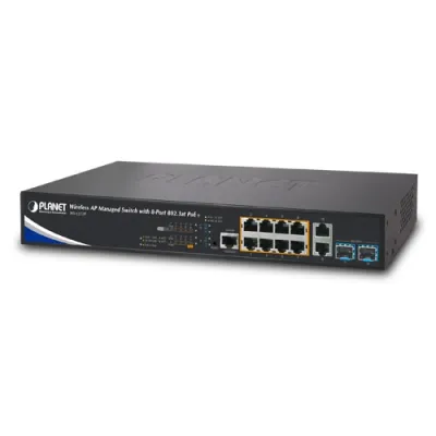 Planet - WS-1232P - Wireless AP Managed Switch with 8-Port 802.3at PoE + 2-Port 10G SFP+