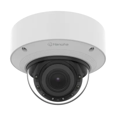 Hanwha - XND-A8084RV - Powered by WN9, Indoor Network AI IR Dome Camera, 5MP resolution @ 30FPS, 3.3~9.3mm (2.8x), (99°~31°) motorized varifocal lens, H.265/H.264/MJPEG codec, IR viewable length 40m (131.2ft), USB-C port for easy installation, Day & 