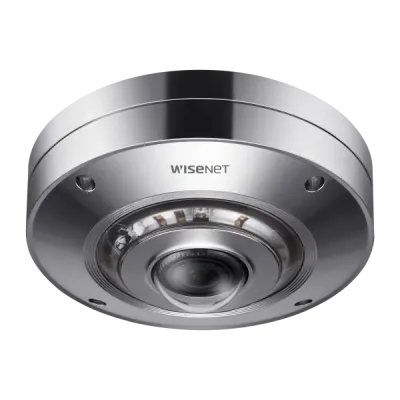 Hanwha - XNF-9010RS - 12MP Stainless Steel IR Fisheye Camera